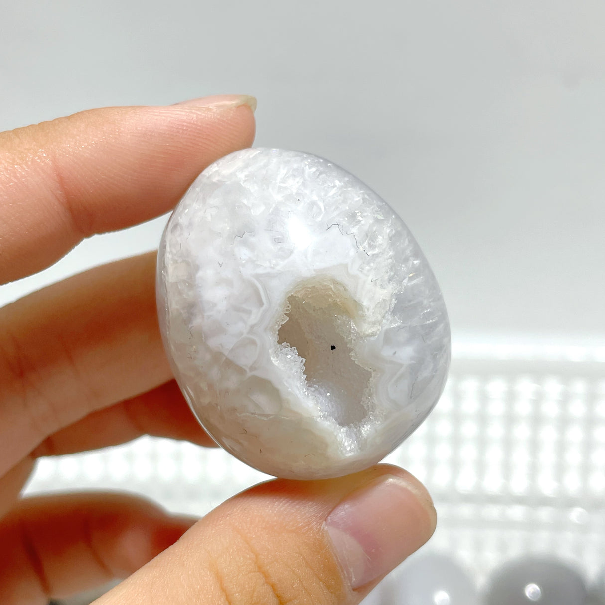 46 Pieces Geode Druzy Agate Eggs