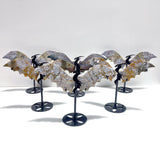 6 Pairs Ocean Jasper Flying Dragon Wing With Stand