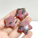 3CM Rhodonite Star Carving Wholesale