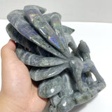 3 Pieces Labradorite Nine-tailed Fox Carving