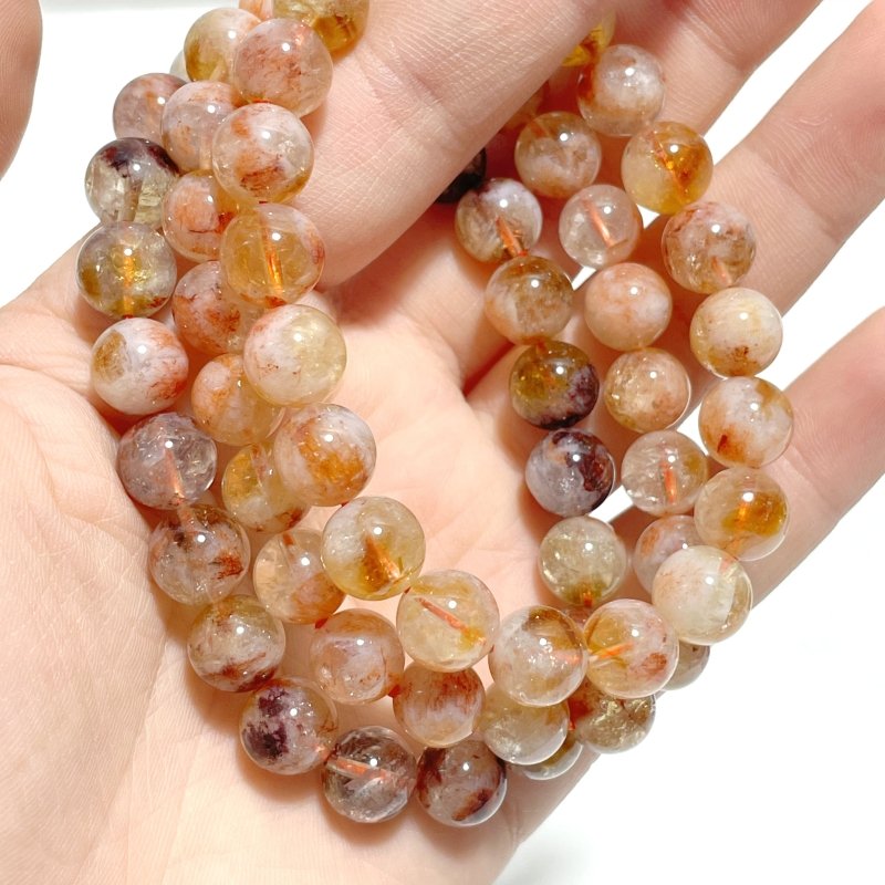 9mm Citrine Mixed Fire Quartz Bracelets Wholesale - Wholesale Crystals