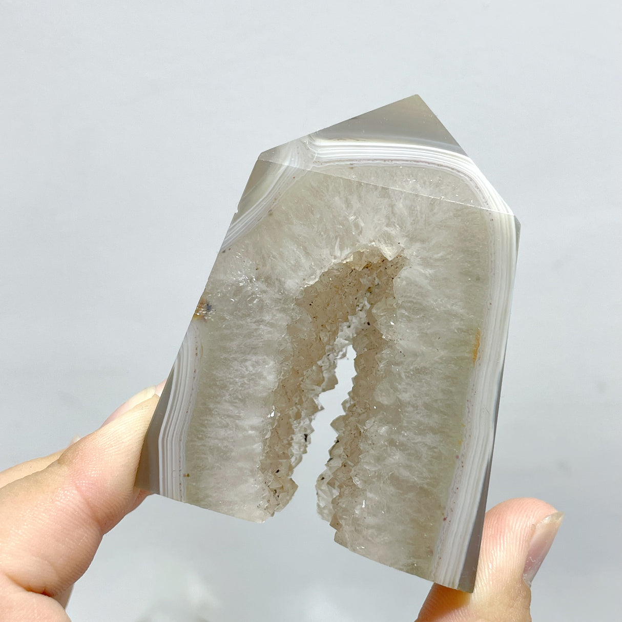 21 Pieces Geode Druzy Agate Four-sided Tower Point