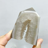 21 Pieces Geode Druzy Agate Four-sided Tower Point