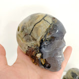6 Pieces Volcano Agate Skull(UV-Reactive)