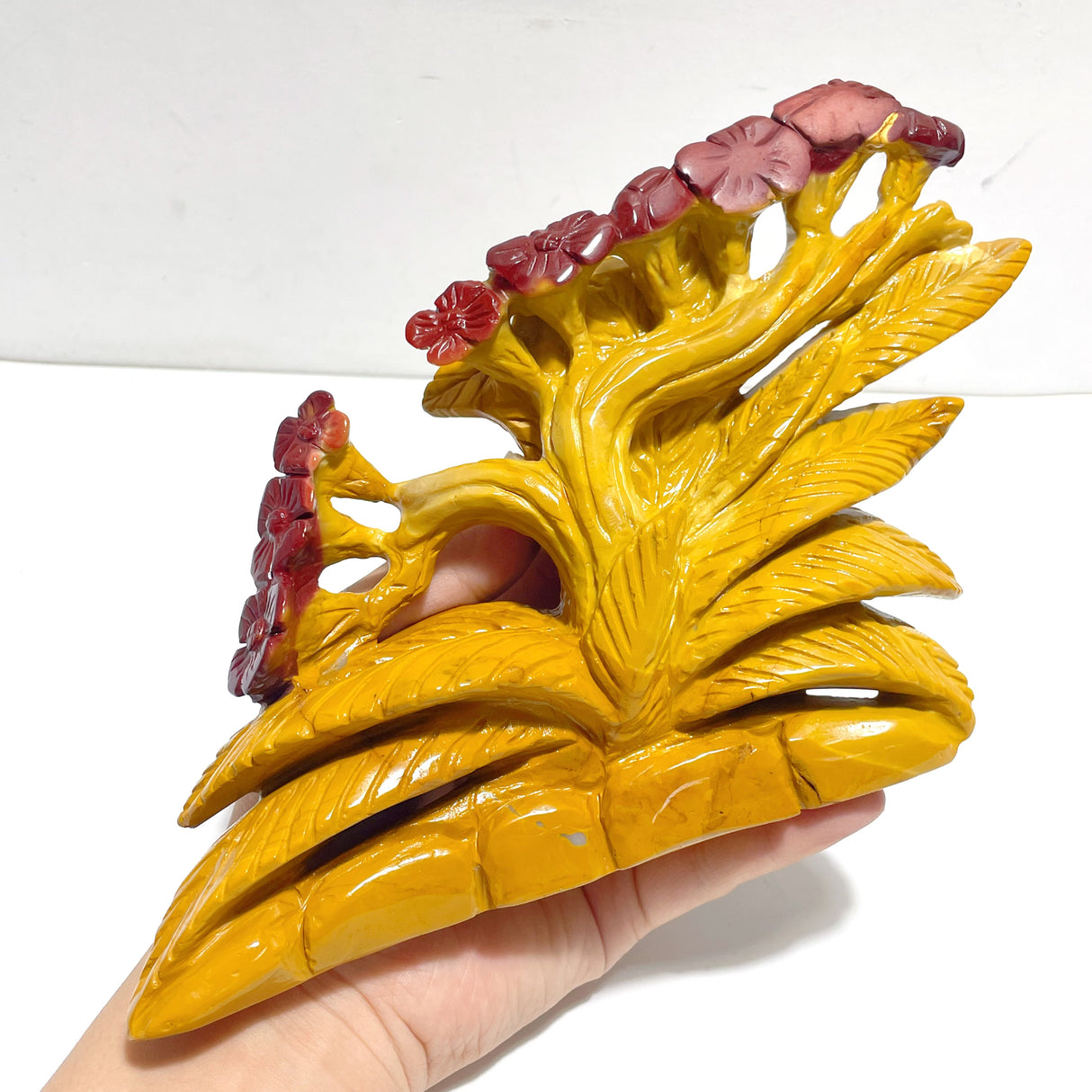 Unique Mookaite Tree Carving