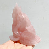 4 Pieces Rose Quartz Nine-tailed fox Carving
