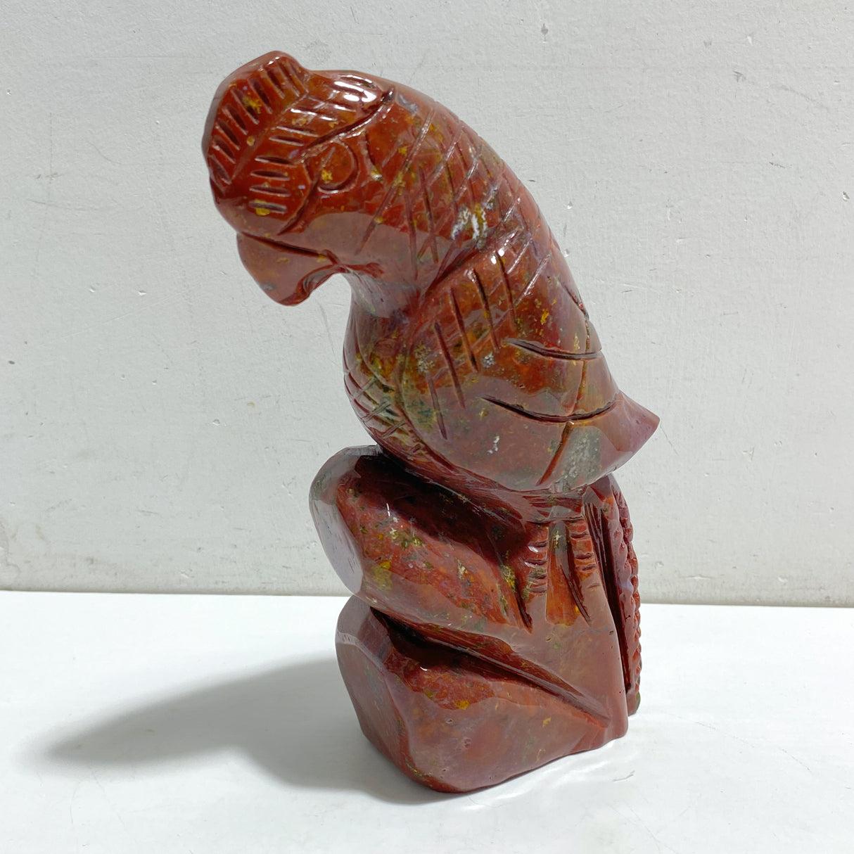 Large Ocean Jasper Parrot Carving