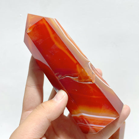 9 Pieces Large Carnelian Crystal Tower Clearance (defect)