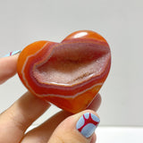Geode Druzy Carnelian Heart Wholesale