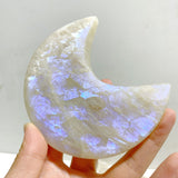 17 Pieces Moonstone Moon Crystal Carving