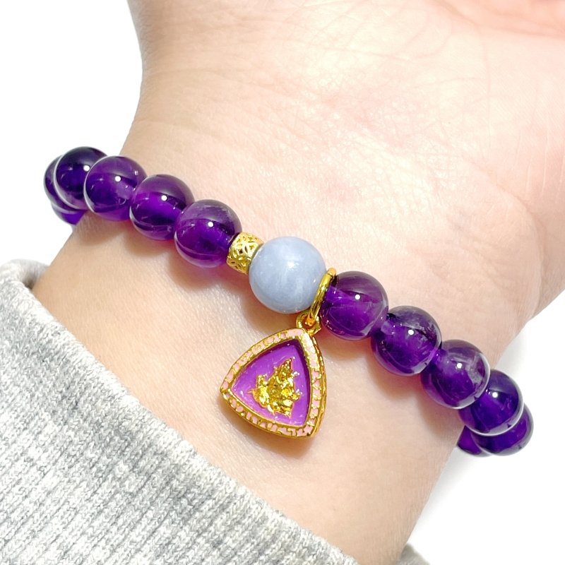 Amethyst Angelite DIY Bracelet Wholesale Original Design - Wholesale Crystals