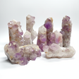Amethyst Crystals White Background