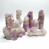 Amethyst Crystals White Background