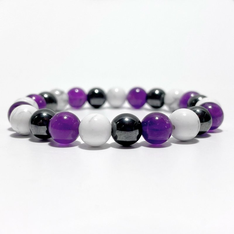 Amethyst Hematite Howlite Bracelet Wholesale - Wholesale Crystals