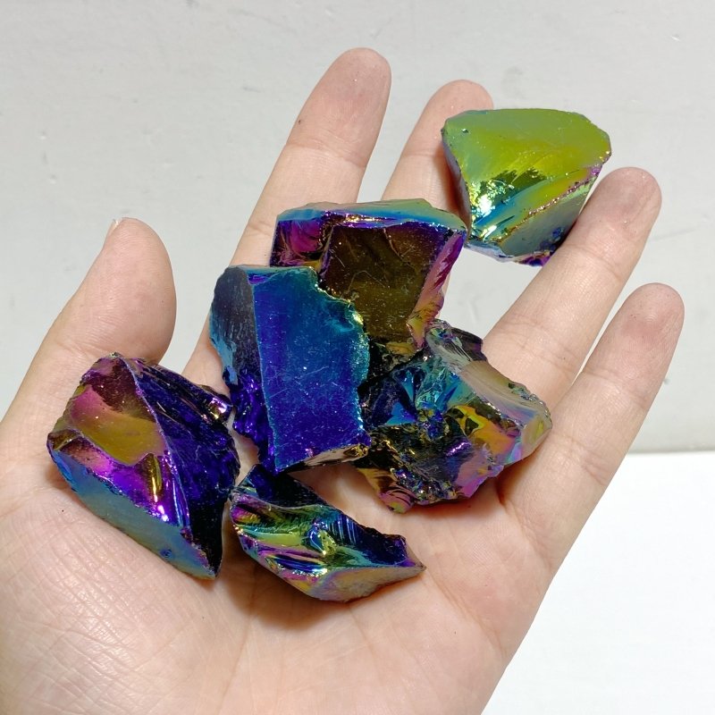Aura Black Obsidian Raw Stone Wholesale -Wholesale Crystals