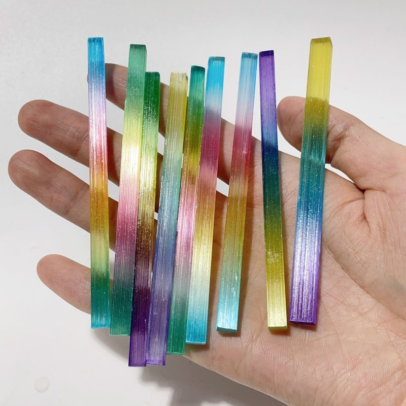 Aura Rectangle Raw Selenite Thin Sticks Wholesale - Wholesale Crystals