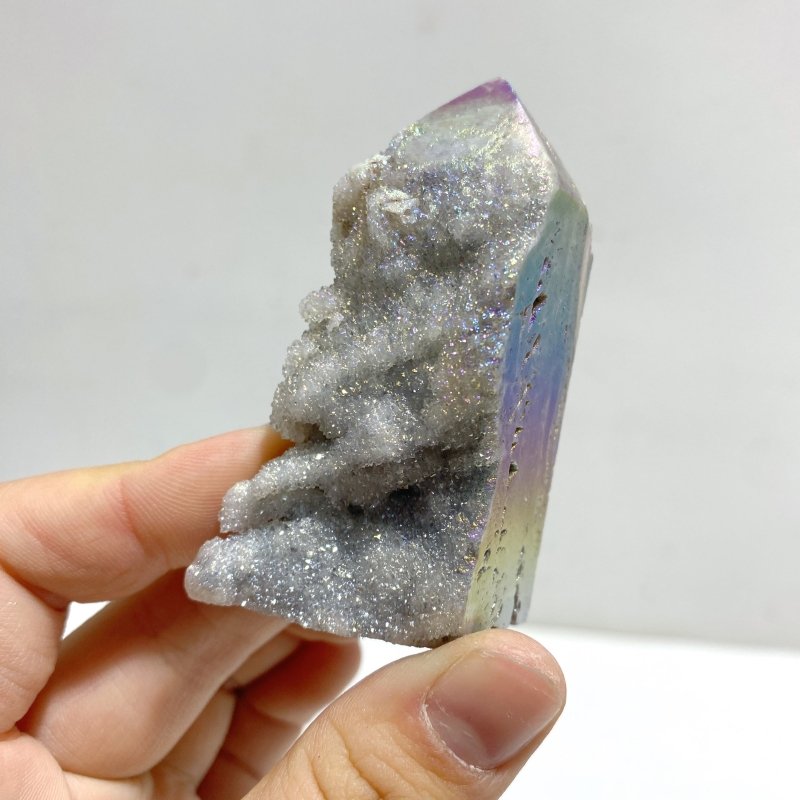 Aura Sphalerite Geode Four - sided Point Wholesale - Wholesale Crystals