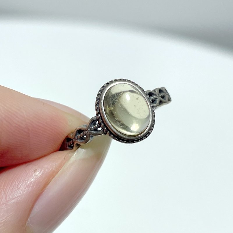 #B1 Silver Ring Wholesale Blue Moonstone Golden Rutile Garnet Black Tourmaline Ring - Wholesale Crystals