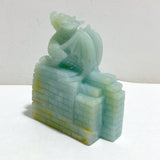 Unique Caribbean Calcite Flying Dragon Carving