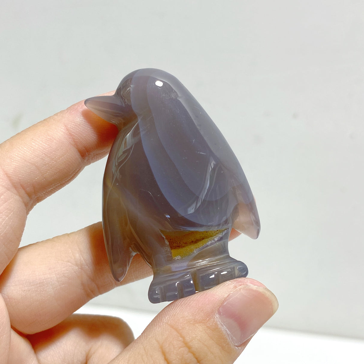 23 Pieces Geode Druzy Agate Penguin Carving