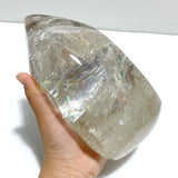 Unique Clear Quartz With Big Rainbow For Collection Home Decor