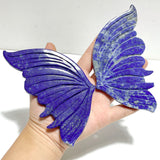 Unique Lapis Lazuli Butterfly Carving With Stand