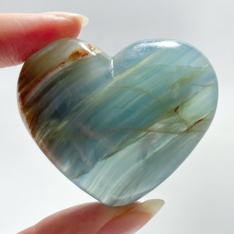 Beautiful Blue Onyx Heart Wholesale - Wholesale Crystals