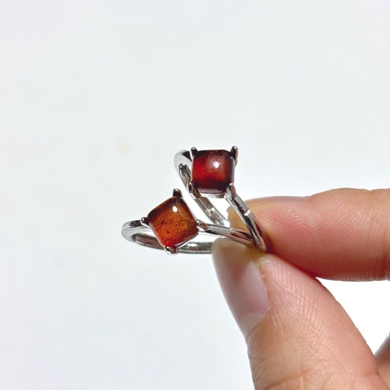 Beautiful Garnet Rhombus Ring Wholesale - Wholesale Crystals