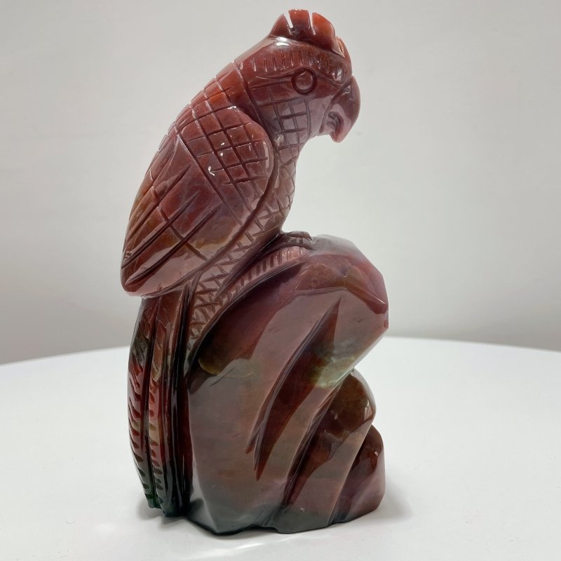 Beautiful Large Ocean Jasper Parrot Carving - Wholesale Crystals