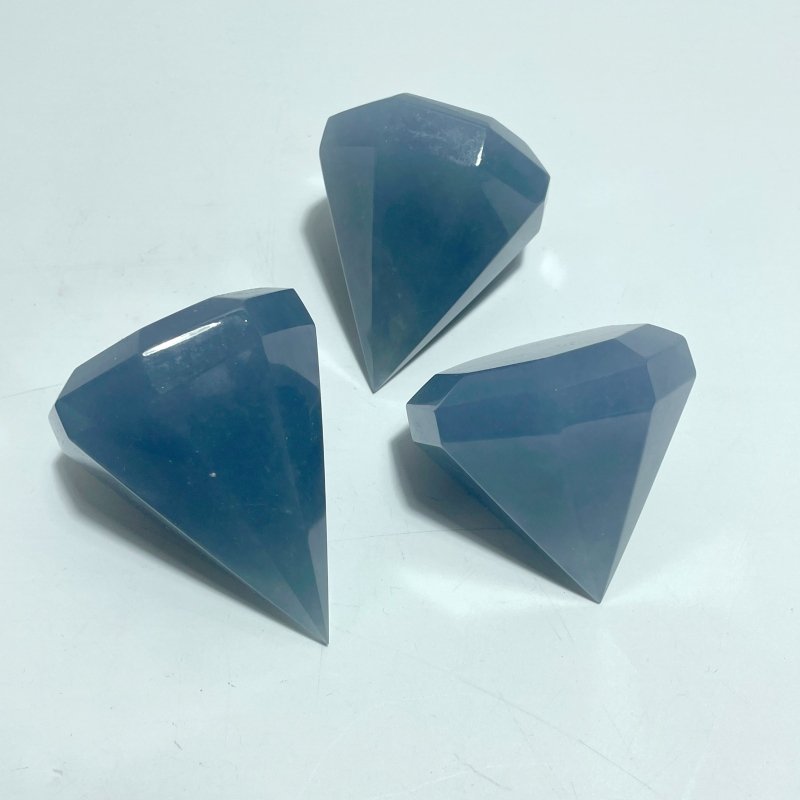 Blue Angelite Diamond Shape Wholesale - Wholesale Crystals