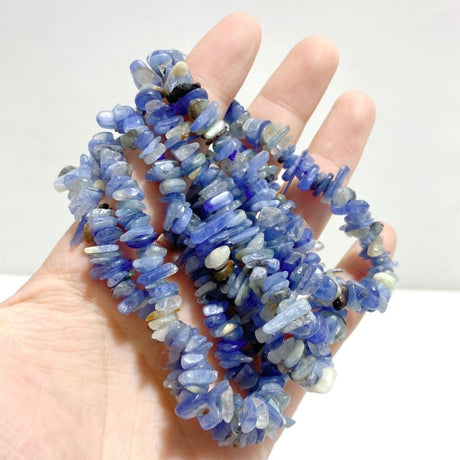 Blue Kyanite Chips Bracelets Wholesale - Wholesale Crystals
