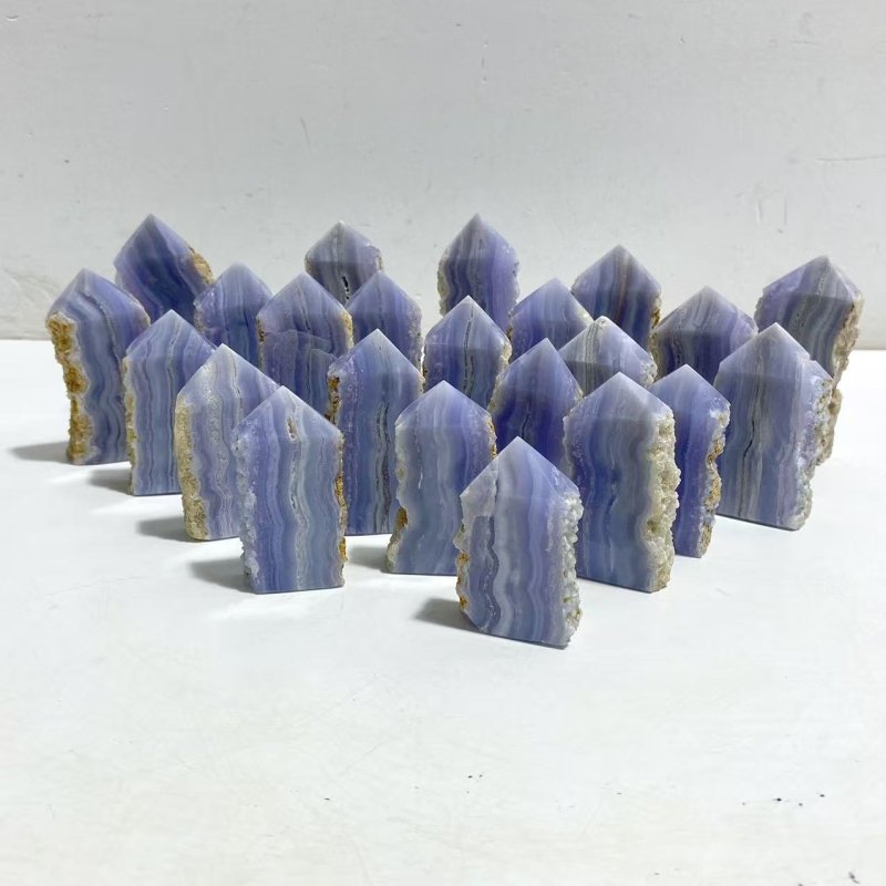 Blue Lace Agate Tower Point Wholesale -Wholesale Crystals