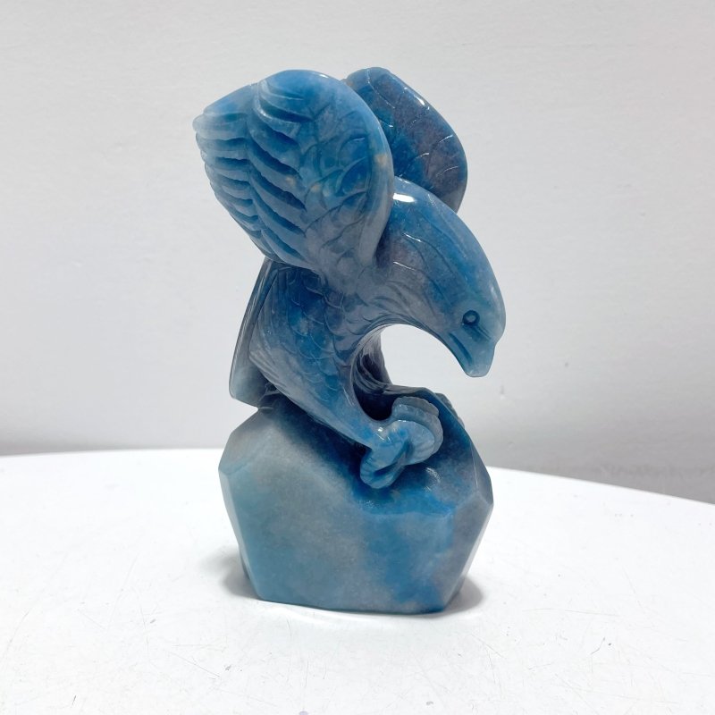 Blue Trolleite Eagle Carving - Wholesale Crystals