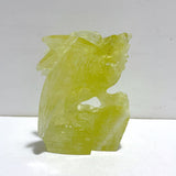 Unique Citrine Flying Dragon Castle Carving