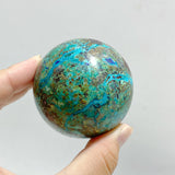 14 Pieces Azurite Mixed Malachite Spheres #4