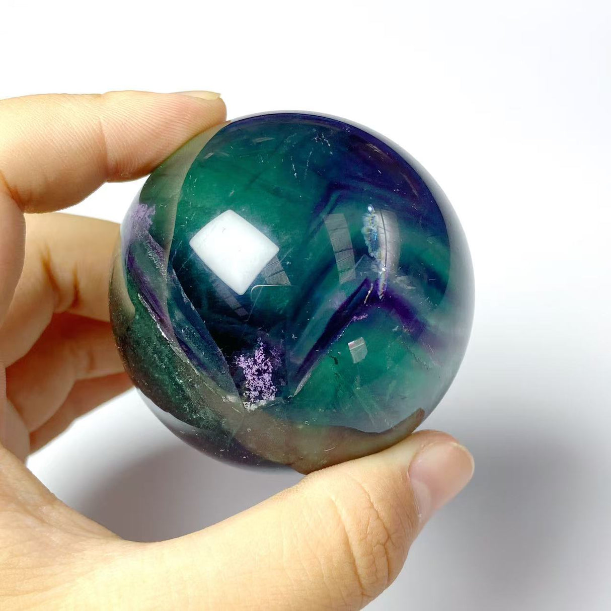 45.5KG Colorful Fluorite Rainbow Spheres 5-7cm (Sea Freight Only)