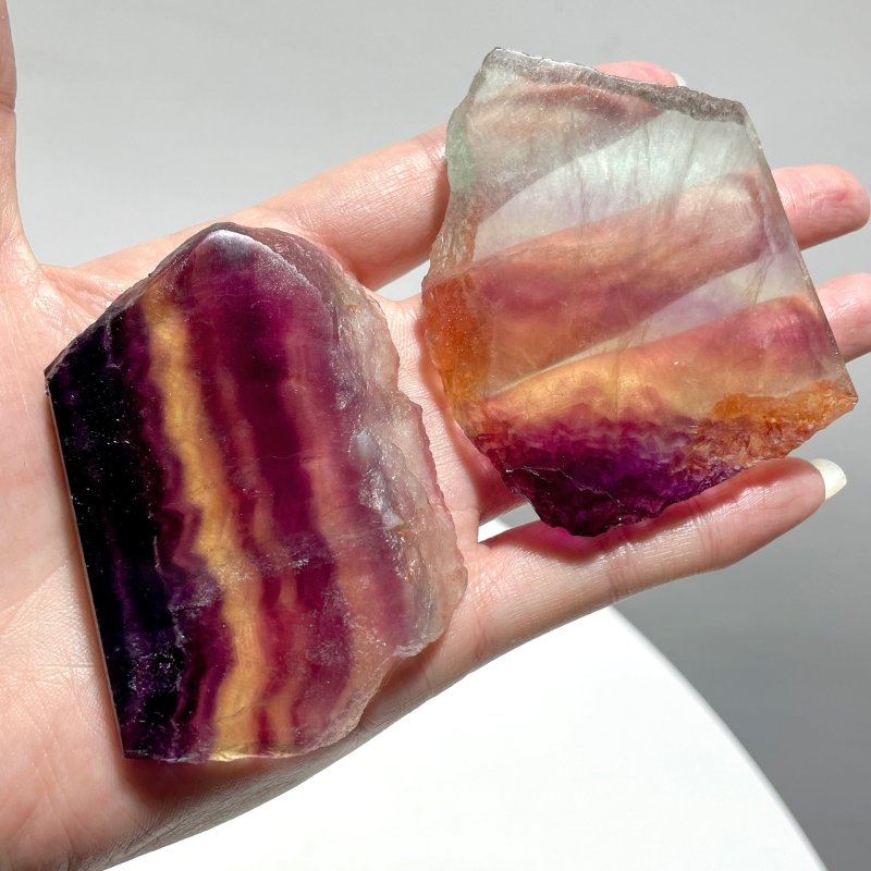 Candy Rainbow Fluorite Slab Wholesale - Wholesale Crystals