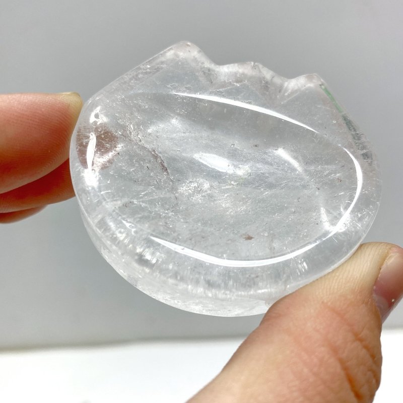 Cat Head Shape Clear Quartz Shallow Bowl Wholesale - Wholesale Crystals