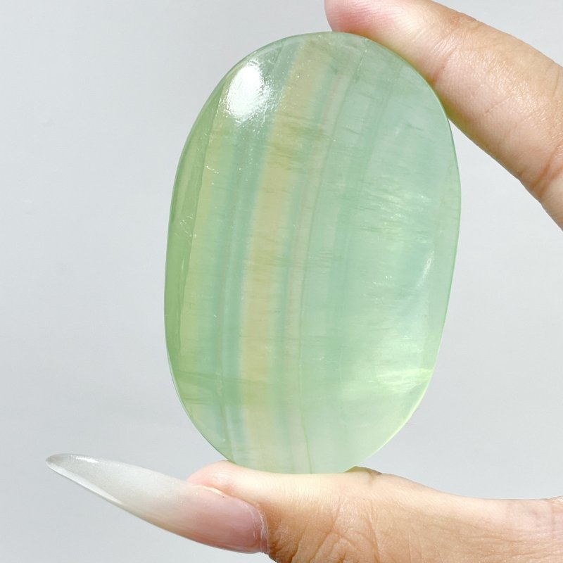 Clear Green Fluorite Palm Wholesale - Wholesale Crystals