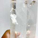 Clear Quartz Crystal Point Raw Bottom With Stand B5 -Wholesale Crystals
