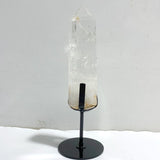 Clear Quartz Crystal Point Raw Bottom With Stand B5 -Wholesale Crystals