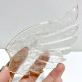 Clear Quartz Heart Wing Carving With Stand -Wholesale Crystals