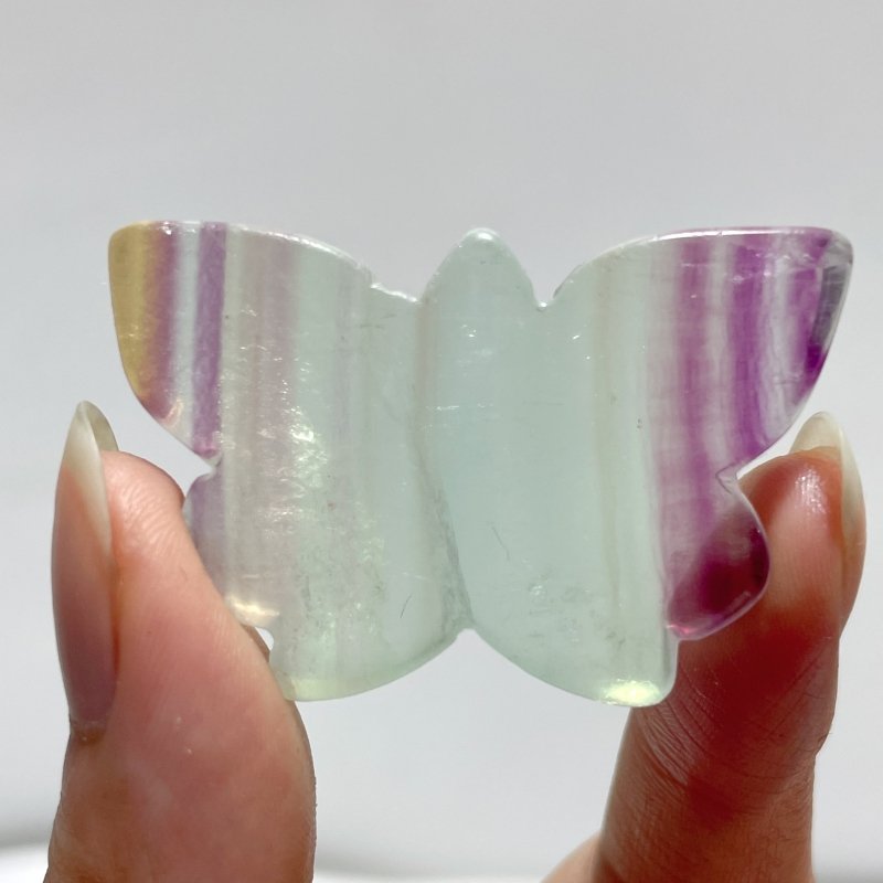 Colorful Fluorite Butterfly Carving Wholesale - Wholesale Crystals