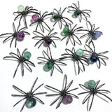 Colorful Fluorite Sphere Spider Ornament Handmade Alloy Spider DIY Wholesale - Wholesale Crystals