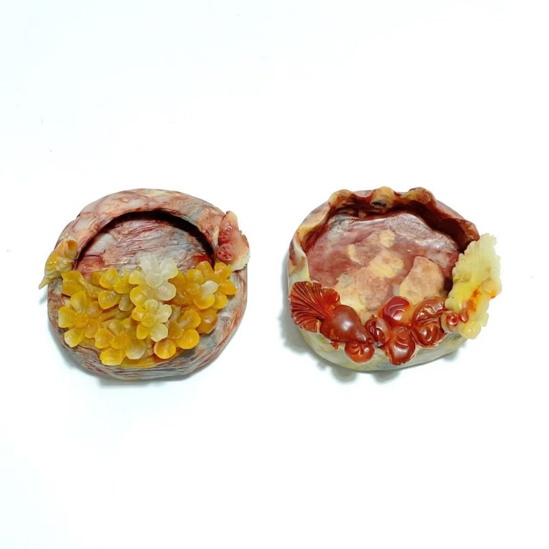 Colorful Jasper Bowl Hand Carving Home Decor Wholesale - Wholesale Crystals