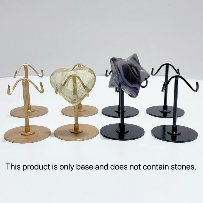 Crystal Heart Palm Stone Small Holder Stand Base Wholesale - Wholesale Crystals