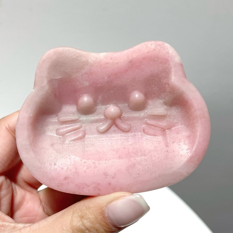 Cute Pink Opal Cat Bowl Wholesale - Wholesale Crystals