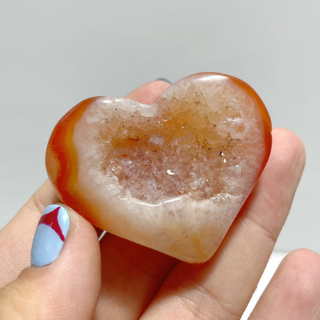 Geode Druzy Carnelian Heart Wholesale