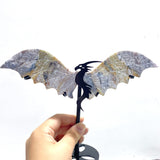 6 Pairs Ocean Jasper Flying Dragon Wing With Stand
