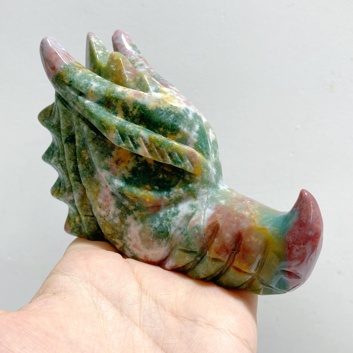 8 Pieces Ocean Jasper Dragon Head Closeout